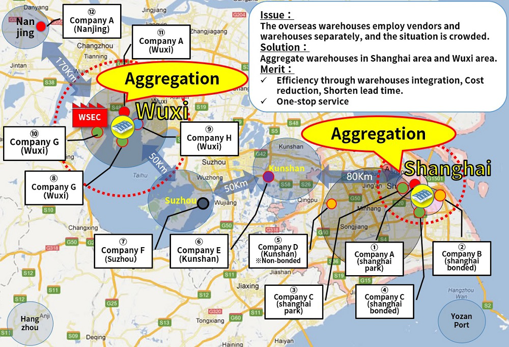 Reinforcement of Global Supply Chain Management Structure by Consolidating Warehouses in China