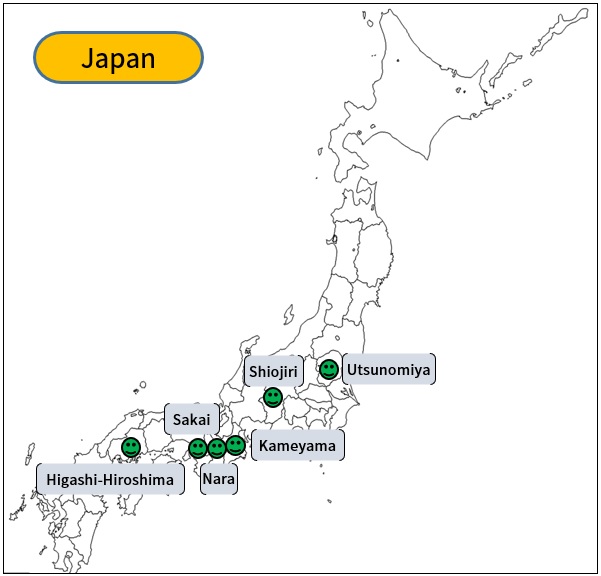 Customer service domestic map